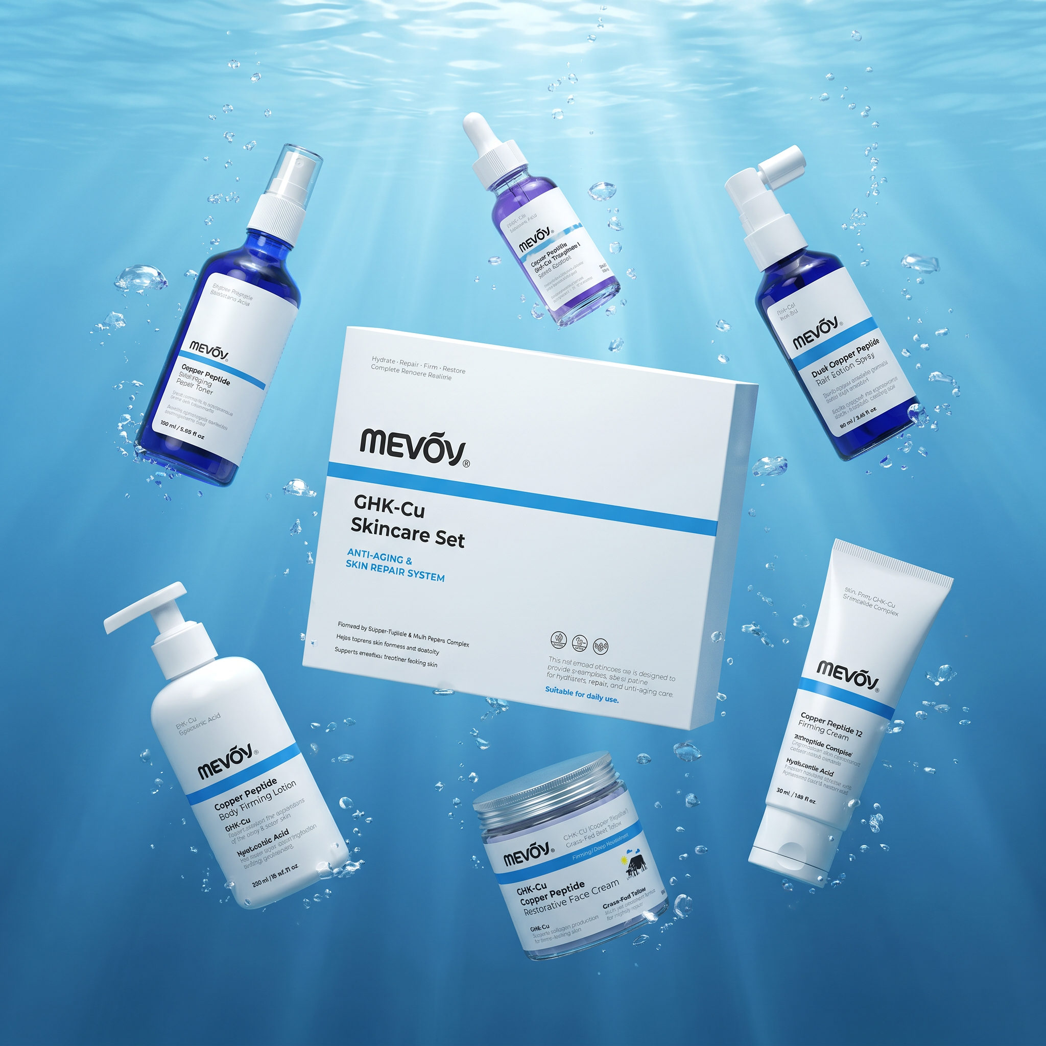 GHK-CU SPA complet pour le corps, ensemble de 6