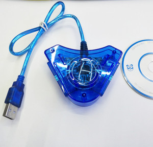 PS2游戏手柄至PS3电脑控制器转换器的包装双端口三角形USB适配器-新版本无需驱动程序免费型号 - Product Image 4