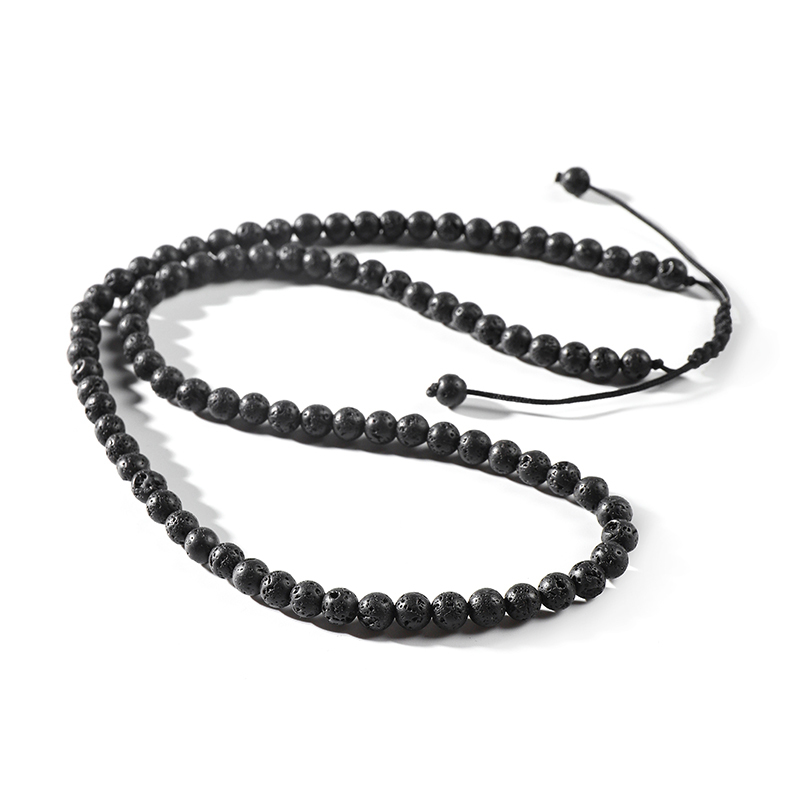 black Lava stone necklace