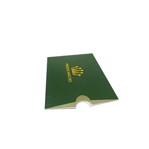 Recycelte benutzer definierte quadratische kleine Premium grüne Umschlag Einladung umschlag mit Knopf Schnur verschluss - Product Image 4