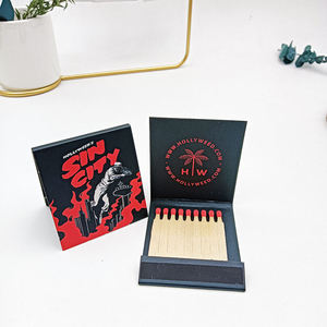 Toplu ahşap sopa matchbooks özelleştirmek logo ve etiket fabrika toptan toplu fiyat kırmızı ucu ahşap sopa maçlar - Product Image 3