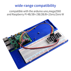 Ahududu Pi 4B /3B + /3B/2B/sıfır/W/Arduino Uno/Mega 2560 için GeeekPi ABS deney tutucu Platform geliştirme Breadboard