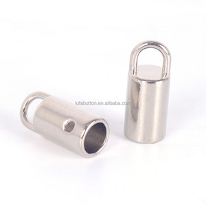 高品质金属流苏线帽帽扣绳锁手提袋带拉绳端盖 - Product Image 2