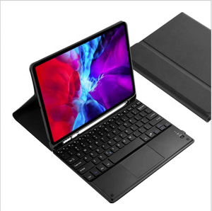 平板电脑通用无线平板蓝牙3.0键盘聚氨酯皮套支架IPad 10.2 10.5 10.9 11专业版 - Product Image 1