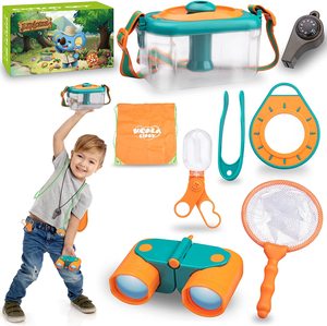 Kids Outdoor Explorer Bug Catcher Kit with Magnifying Glass Butterfly Net <strong>Critter</strong> Keeper Binoculars Adventure <strong>Set</strong> for Children - Product Image 6