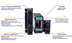Acrel AGF-M16T Solar String Monitoring <strong>Device</strong> 16 Channels DC 0-20A for Solar Panels DC1000V With RS485 CE - Product Image 3