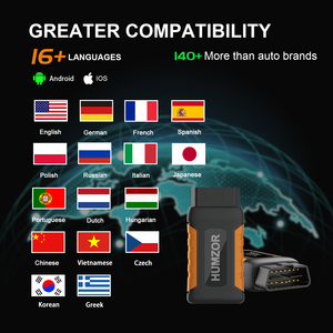 HUMZOR ND326 Herramienta de programación de llaves profesional Herramienta de diagnóstico de sistema completo de coche Software Actualizaciones gratuitas Escáner OBD2
