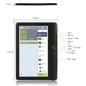 BK7019 Ebook 7 Inch Optional Wifi Bt Ebook <strong>Reader</strong> 4/8/16 GB Option Quad Core A4 Ebook <strong>Reader</strong> - Product Image 5