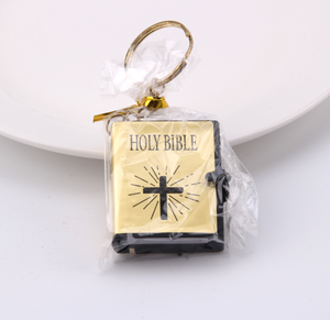 <strong>Mini</strong> Holy <strong>Bible</strong> Key Chain Promotion Jesus Religious 6.5*5cm Book Key Ring Orthodox English Version Small Book Keychainch - Product Image 5