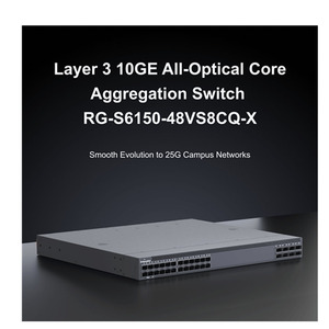 RG-S6150-24VS8CQ-Xポート10GE全光レイヤー3マネージドコア集約スイッチ100Gアップリンク10Gスイッチ容量ネットワーク - Product Image 2