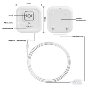 KERUI WiFi Tuya sensore di perdite d'acqua Wireless allarme perdite d'acqua 100db uso domestico sensore di rilevamento di immersione in acqua di sicurezza - Product Image 3