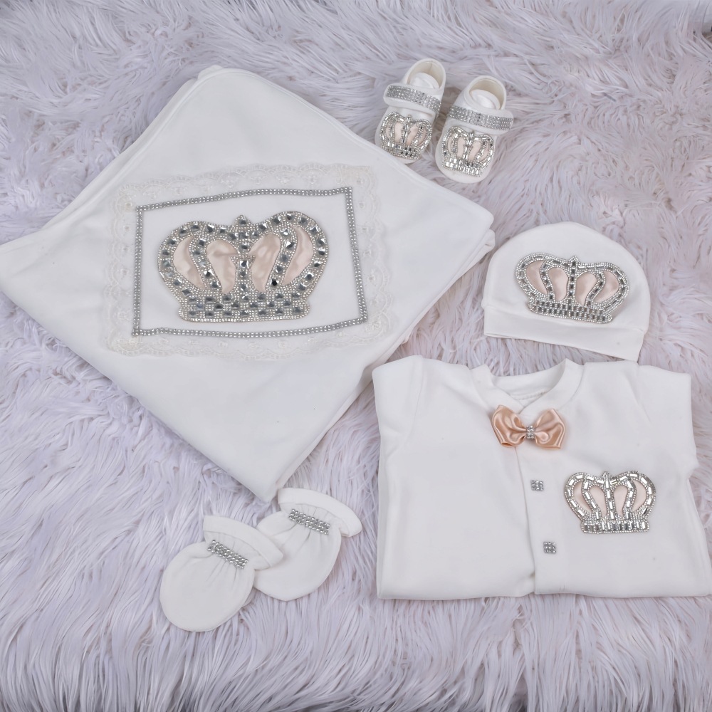 Couronne en argent et diamants champagne