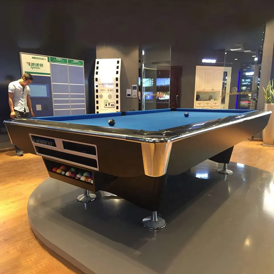 Goedkope Fabriek Prijs Vier Generaties Massief Houten 8ft Biljart Pooltafel Met Tennis Op Top