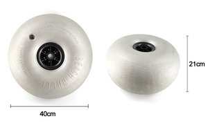 320mm rond en forme de Graisse Pneu Basse Pression non roulement pneumatique Chariot De Plage De Sable de roue de ballon - Product Image 4