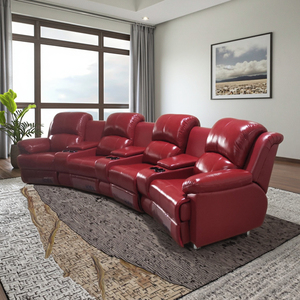 Moderner bequemer elektrischer Liege sofas tuhl aus echtem Leder Multifunktion ale Heimkino-Theater möbel - Product Image 1