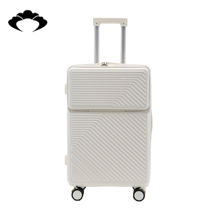 High Quality Pc Travel <strong>Trolley</strong> <strong>Case</strong> Lock Front Opening Hard Luggage With Usb Stand and Combination Lock for Outdoor <strong>Use</strong> - Product Image 1