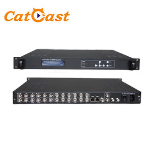 TV digitale 8 canali modulatore SD RF MPEG2 AV a DVB-C/dvb-t/ISDB-T modulatore Encoder RF - Product Image 3