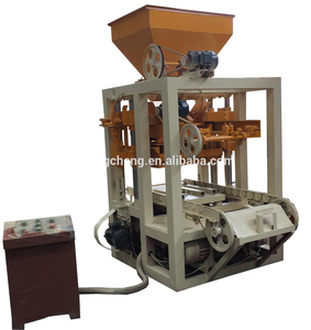 QT4-24 4 inch bê tông rỗng Khối Máy làm sản xuất 7 cái xi măng gạch một thả khối kinh doanh - Product Image 4