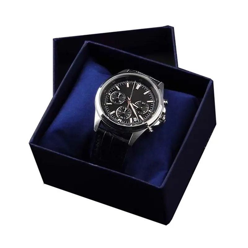 Groothandel Hoge Kwaliteit Eenvoudig Ontwerp Custom Logo Gedrukt Vierkante Horloge Doos