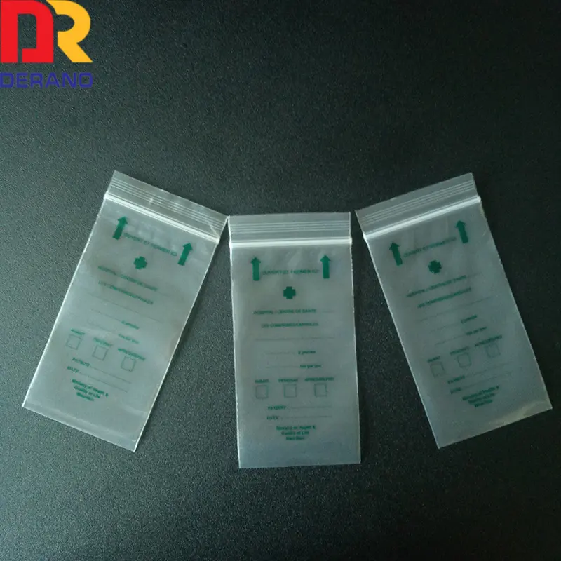 封筒薬局ピルバッグを分配するジッパー薬とプラスチックカスタム印刷再閉可能な薬袋