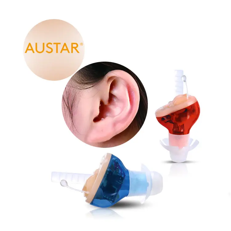 AUSTAR Hearing Aid Invisible In The Ear Instant Fit CIC Hearing Aids