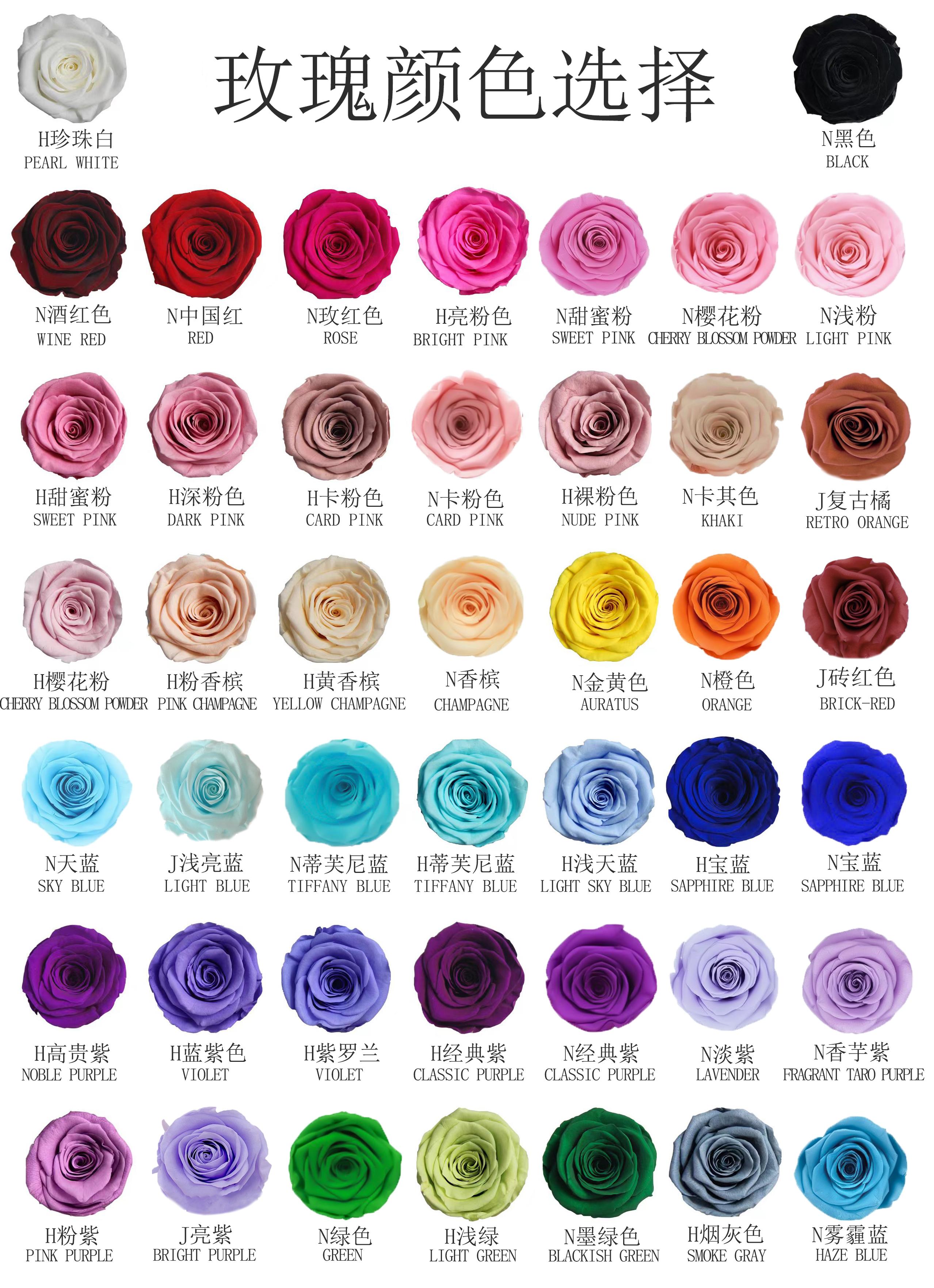 Couleurs de roses rouges