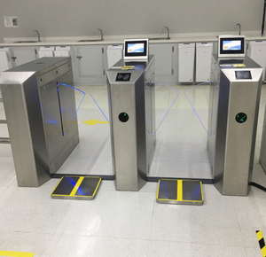 Cancello girevole antistatico automatico a tutta altezza ESD a vita cancello girevole scorrevole per il controllo degli accessi biometrici - Product Image 6