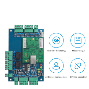 Tablero PCB de control de acceso de elevador de red TCP/IP de 2 puertas Panel de control de acceso de puerta Wiegand con software gratuito SDK