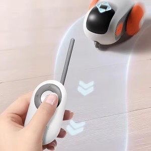 Yeni varış komik akıllı interaktif kedi oyuncak elektrikli kendinden hareketli kovalayan fareler araba otomatik kedi fare oyuncak ile tüy - Product Image 4