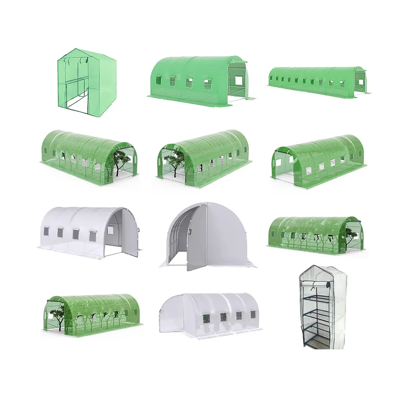 Mini túnel portátil para residências, mini túnel 600x300x200 para casa, jardim, pátio traseiro, cinema verde/branco