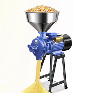 小麦穀物グラインダー家庭用/商業用多機能ミニミルドライおよびウェットコーン用ソルガム米粉フライスマシン - Product Image 1