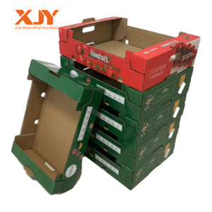XJY กล่องผลไม้กล่องจัดส่งแอปเปิ้ลบรรจุภัณฑ์กล่องกระดาษแข็งสําหรับผักและผลไม้ - Product Image 5