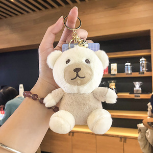 かわいいソフトミニおもちゃぬいぐるみテディベアとバニーキーホルダーファッション小型ぬいぐるみソフトミニチュアテディベア