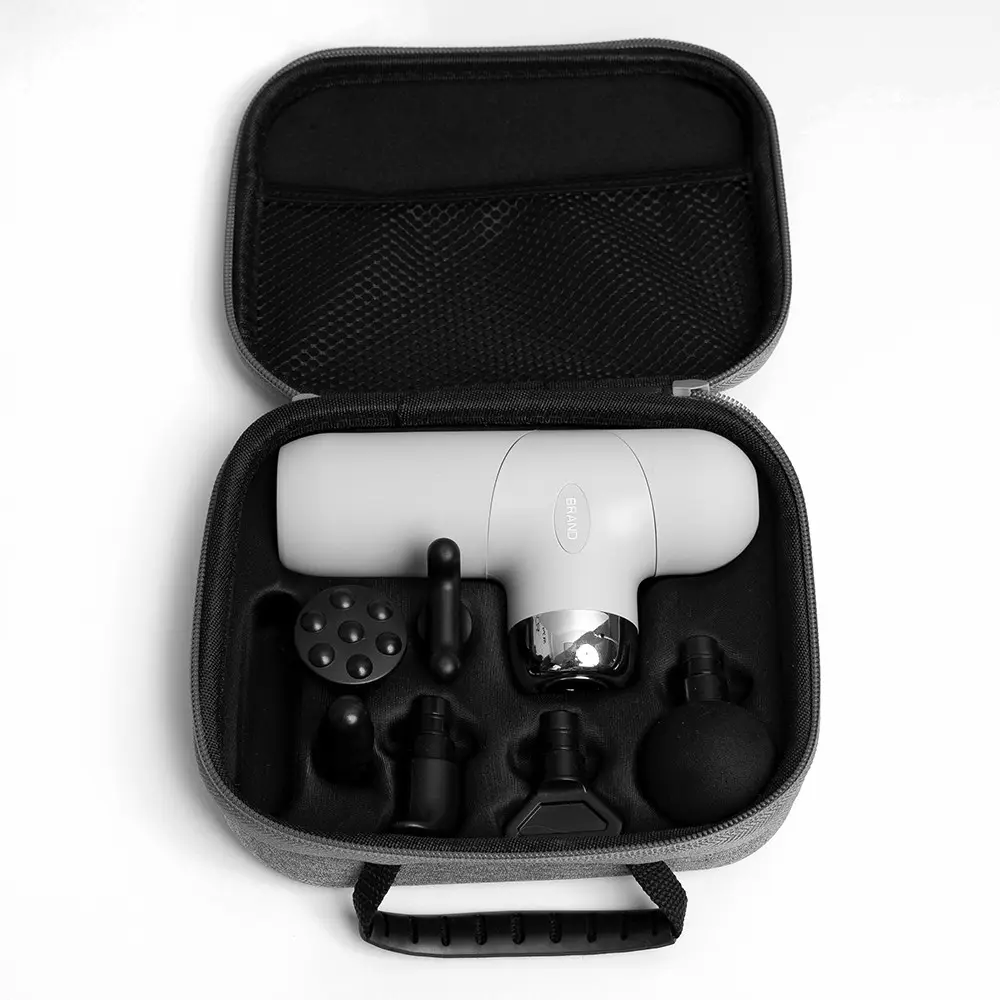 PM18 Patent Ontwerp Handheld Body Massage Professionele Met Case Stille Mini Kleine Massage Mini Gun