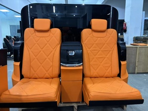 ラグジュアリーリアチェアコンソール付きMBSテーブル付きBenz Vito Vclass V250 W447 V300エクストラロングサイドパネルタッチスクリーンLEDライト - Product Image 2