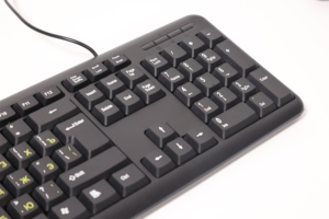 Kabel gebundene russische Tastatur 104 Tasten USB-Tastatur Computer zubehör Tastaturen für PC Laptop Notebooks Keychron Black Home Office