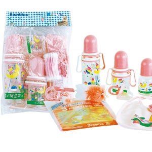 婴儿奶瓶套装婴儿奶奶瓶粉色蓝色盒子包装包装图案实心大 - Product Image 1