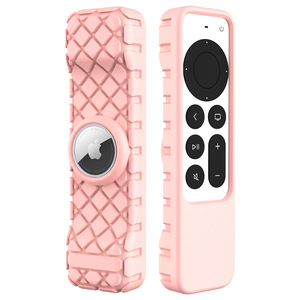 TENCHEN 2022 New Smart <strong>Tv</strong> Remote Control Silicone Cover for <strong>Apple</strong> <strong>Tv</strong> 4k Siri Remote Control 2 In1 Silicon Case for Airtag - Product Image 3