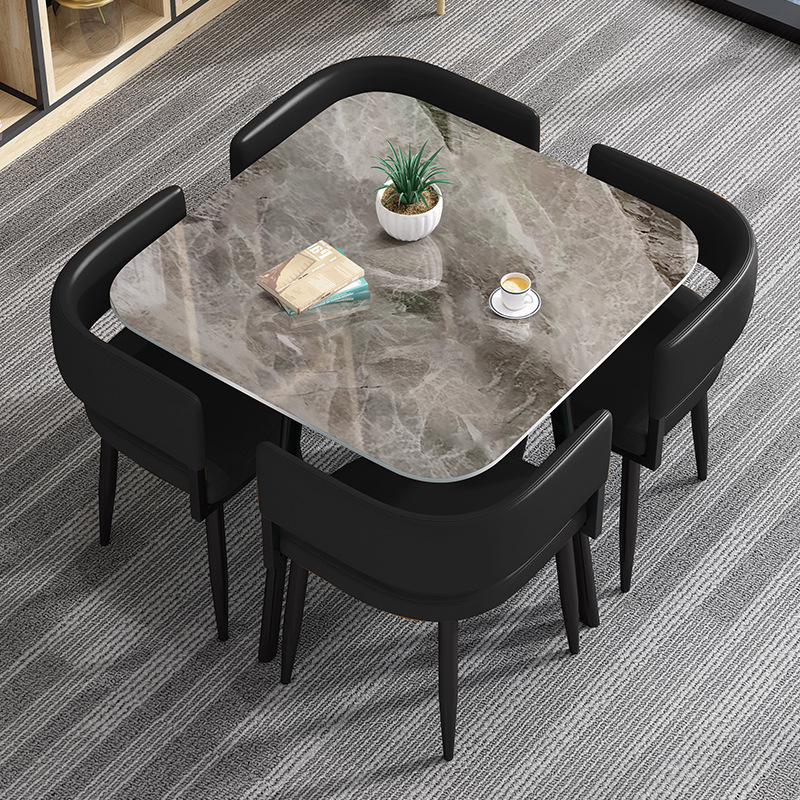Glow italian gray-black leather