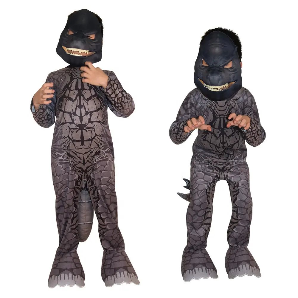 2022 Grosir Kostum Halloween Anak Kostum Cosplay Godzilla Kostum Cosplay Anak-anak Kostum Karakter Gender Anak Laki-laki