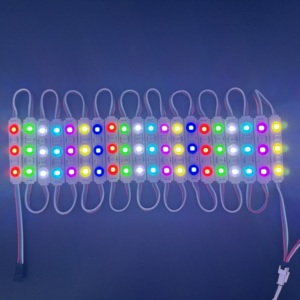 DC 12V 24V tam renkli LED modülleri 75*15mm adresli RGBic Ws2811 SMD5050 3LED IP65 su geçirmez ışık tanımlama kelime - Product Image 3