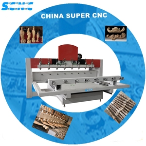 超数控3D木雕雕刻雕塑多头旋转4轴12头数控路由器 - Product Image 2