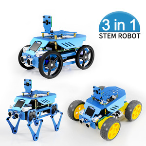 Aismartlink Roboter programmierung STEAM Wissenschaft unterricht Raspberry Pi 3-in-1 Aluminium legierung Transformation King Robot