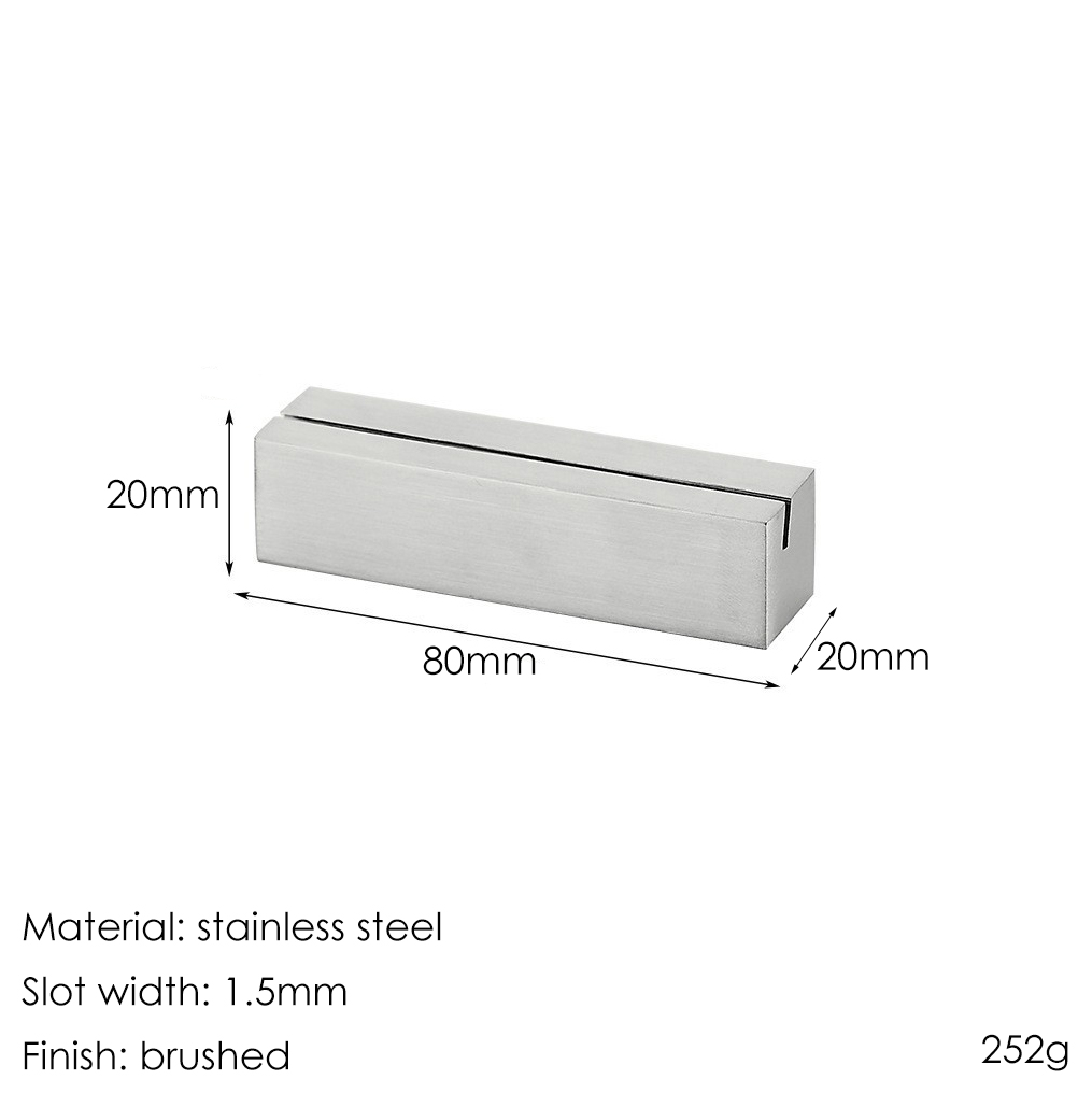 Argent brossé-rectangle-80