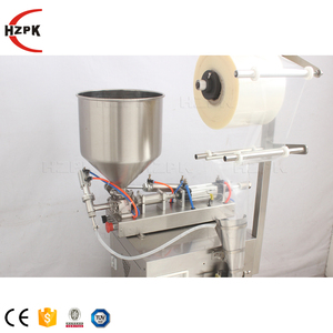 HZPK pequeña bolsa automática de bolsita de película plástica para champú, máquina multifunción de llenado y envasado, conteo pequeño industrial - Product Image 4