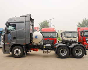 Foton Auman EST 530 <span class=keywords><strong>HP</strong></span> AMT自動6X4トラクタートラック新しい状態カミンズLNGトラクタートラックヘッドエアサスペンションLHD