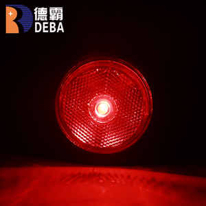 德巴厂家直销供应<span class=keywords><strong>2.5</strong></span>英寸圆形发光二极管轮廓间隙灯，带卡车拖车复古反射器