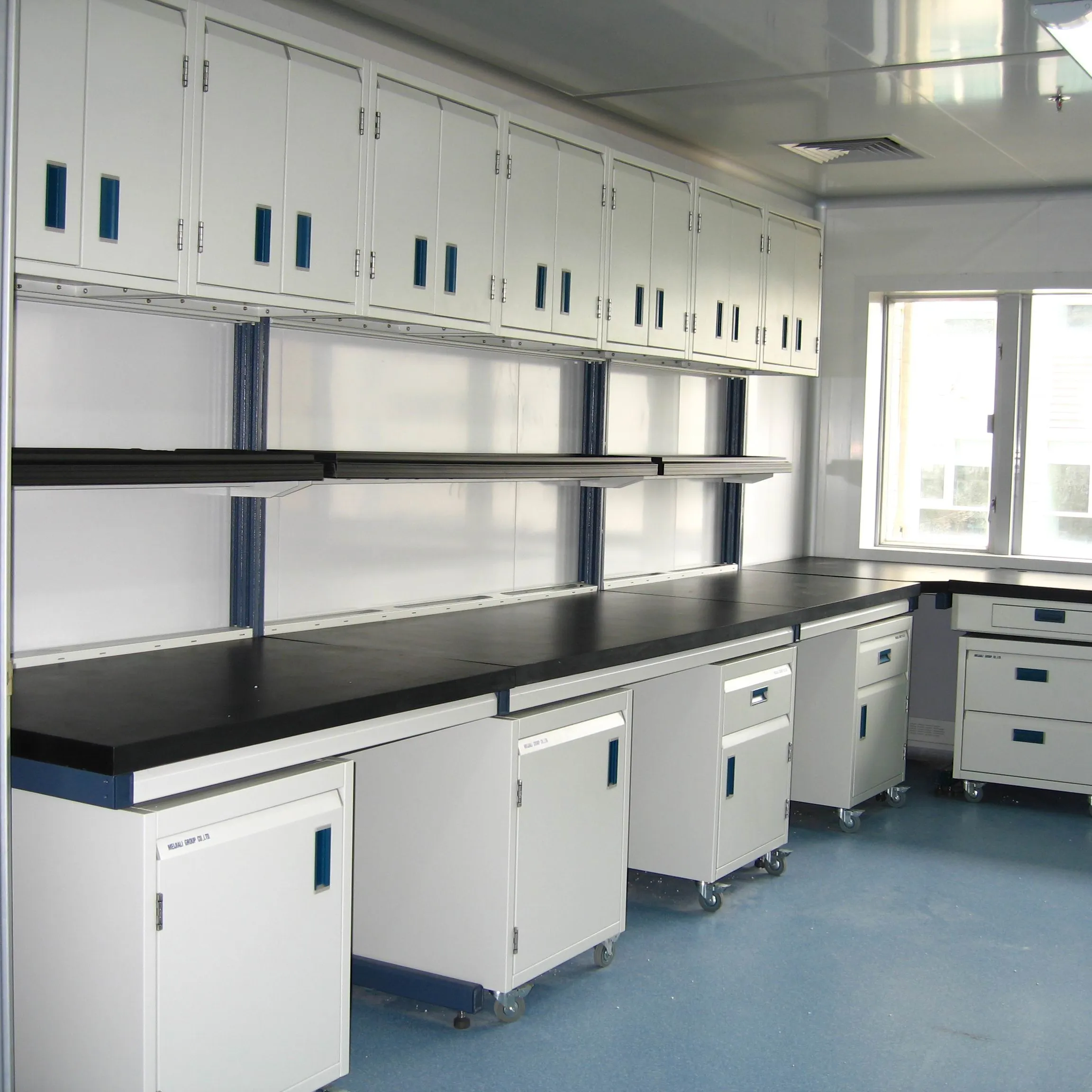 Bancada de laboratório de resina epóxi resistente química usado para banco de trabalho de laboratório químico à prova de acidentes