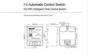 德力西KG-WIFI智能定时器开关WIFI和蓝牙遥控时间继电器，用于智能物联网 - Product Image 4