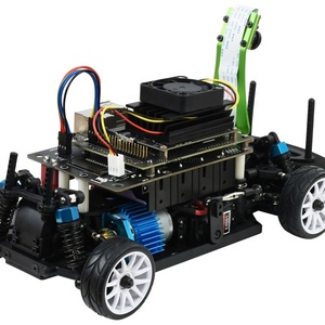 Özel Waveshare JetRacer Pro 2GB AI kiti, yüksek hızlı AI yarış Robot tarafından desteklenmektedir Jetson 2GB, pro sürümü